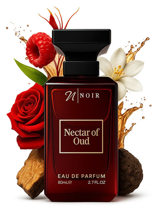 Nectar of Oud Eau de Parfum for Men – Intense Oud Scent with Saffron, Cedar, Patchouli & Spiced Raspberry | Long lasting - 80ml