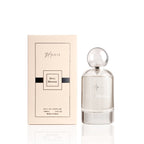 Perfume bottle and packaging of Dewy Blossom by Noir on a white background