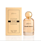 Noir Moonlit Jasmine perfume bottle and packaging on a white background