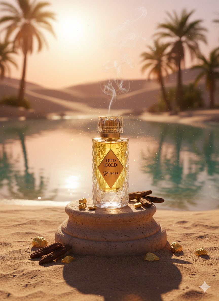 Oud Gold Eau de Parfum – Rich Oud, Saffron & Leather, Intense Long-Lasting Fragrance, 60ml