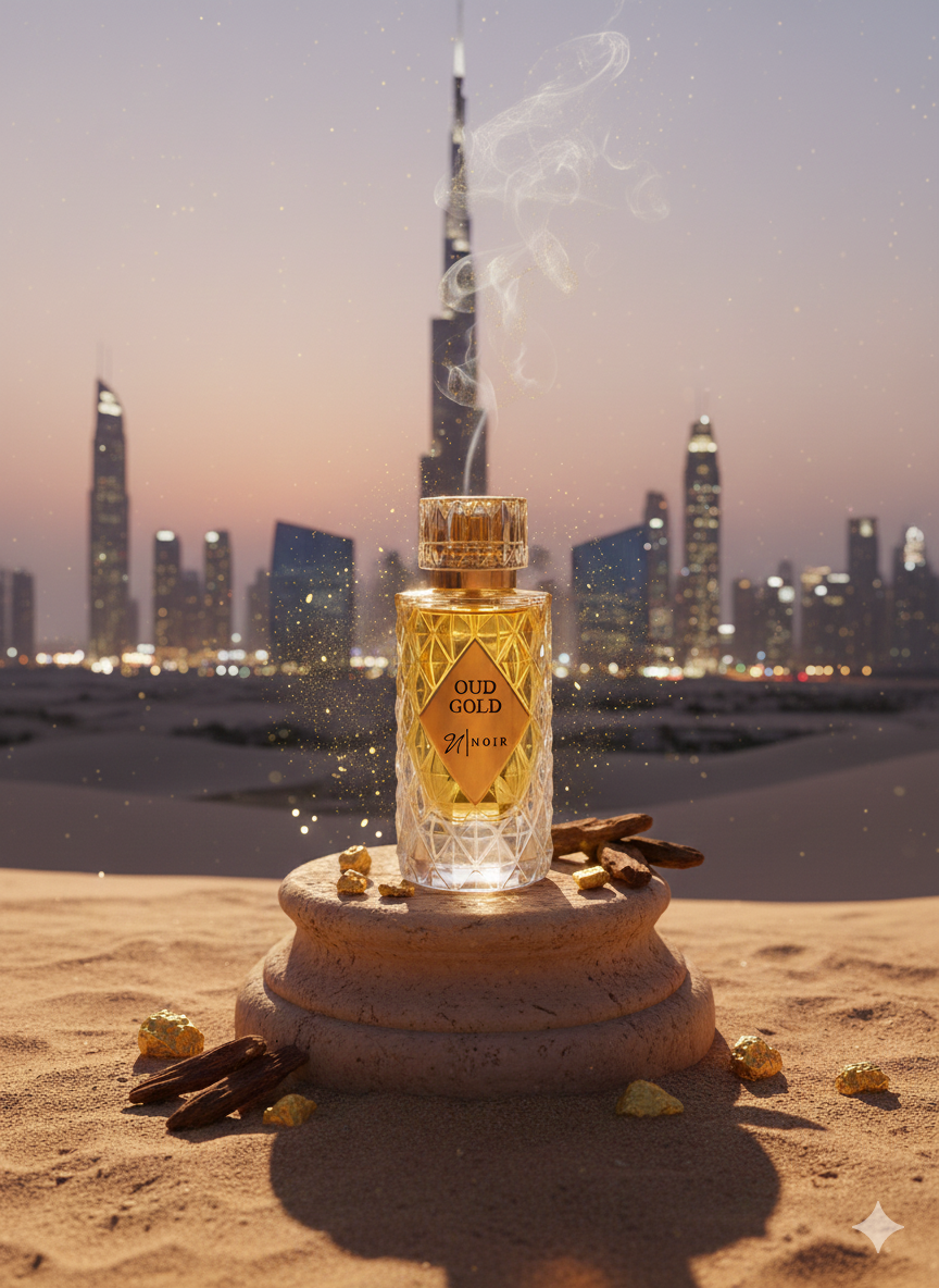 Oud Gold Eau de Parfum – Rich Oud, Saffron & Leather, Intense Long-Lasting Fragrance, 60ml