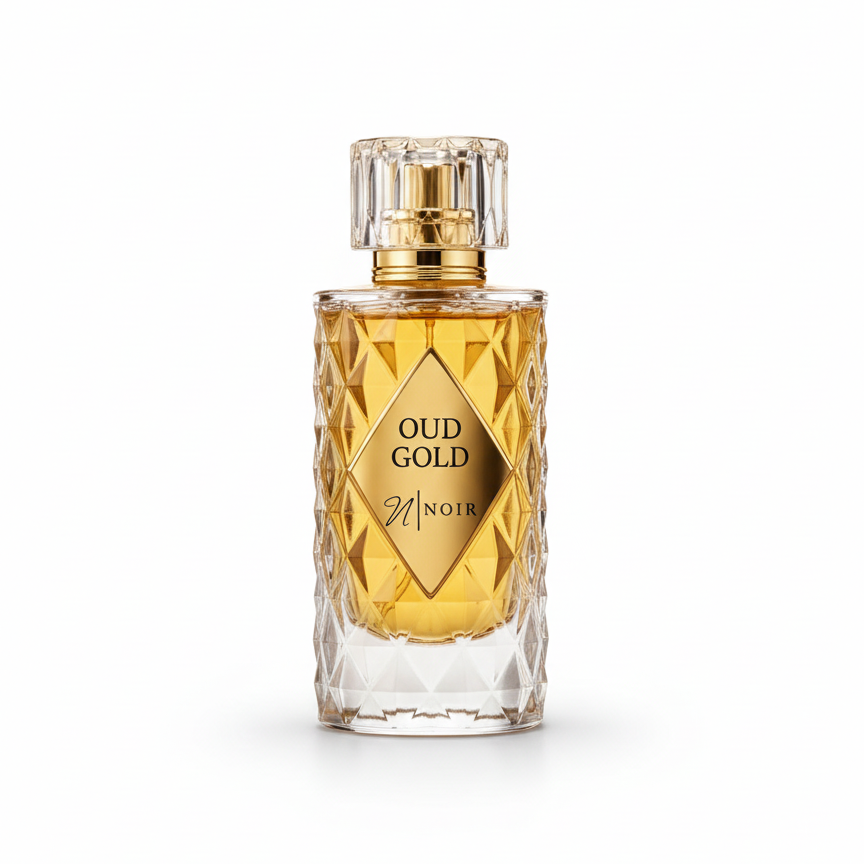 Oud Gold Eau de Parfum – Rich Oud, Saffron & Leather, Intense Long-Lasting Fragrance, 60ml
